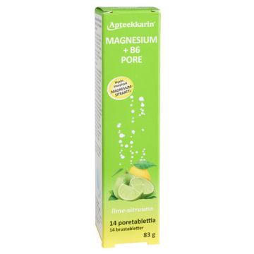 Apteekkarin Magnesium+ B6 poretabl 14 kpl