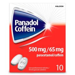 PANADOL COFFEIN tabletti, kalvopäällysteinen 500/65 mg 10 fol