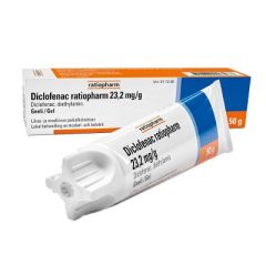 DICLOFENAC RATIOPHARM geeli 23,2 mg/g 50 g